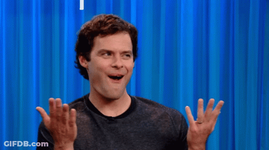 Bill Hader Wow Reaction GIF