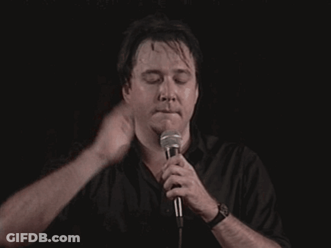 Bill Hicks Mic Tap Mic Test GIF