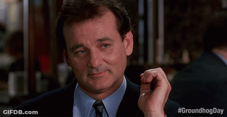 Bill Murray Agreeing Groundhog Day Film Clip GIF