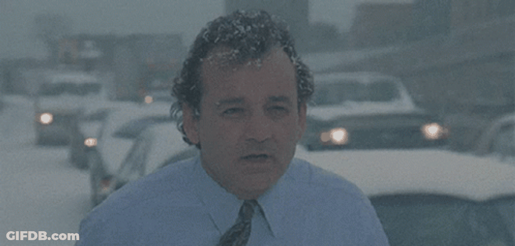 Bill Murray Asking What Blizzard Groundhog Day GIF