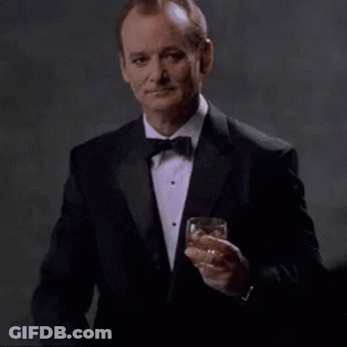Bill Murray Black Suit You're Welcome GIF