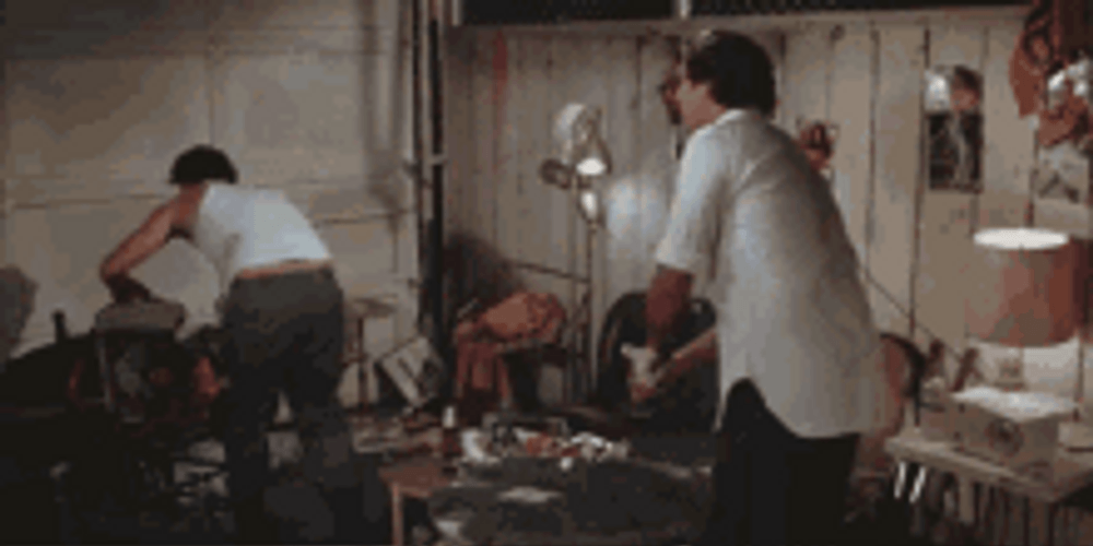 Bill Murray Caddyshack Playing Golf In Room GIF