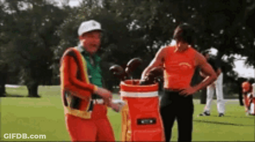 Bill Murray Caddyshack Playing Golf GIF