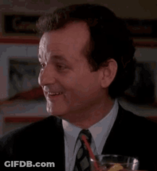 Bill Murray Caddyshack With A Martini GIF