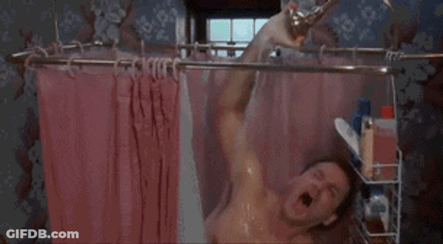 Bill Murray Epic Fail Shower Time GIF