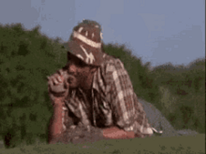 Bill Murray In Caddyshack Luring The Gopher GIF