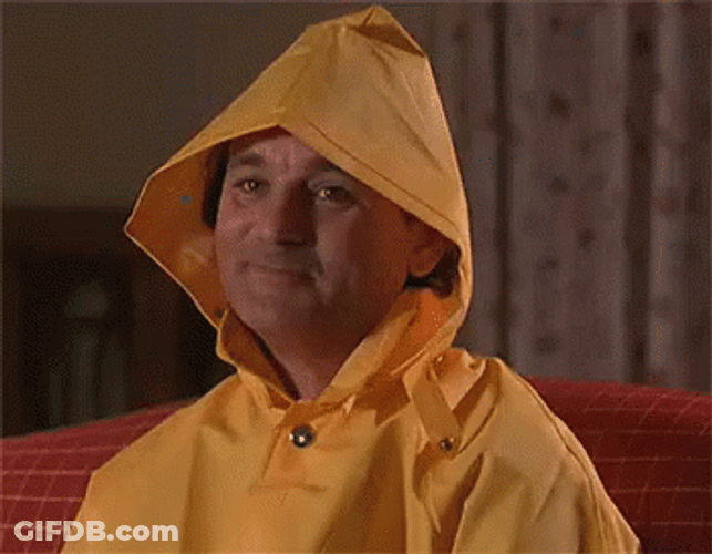 Bill Murray Yellow Hoodie GIF
