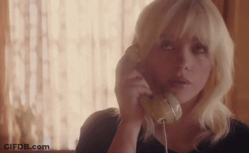 Billie Eilish Doing Phone Call GIF