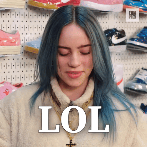 Billie Eilish Laugh Out Loud GIF