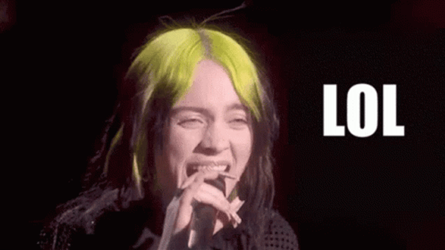 Billie Eilish Lol GIF
