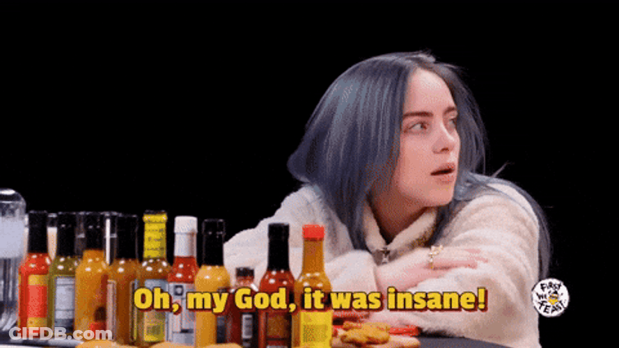 Billie Eilish Went On With Insanity GIF