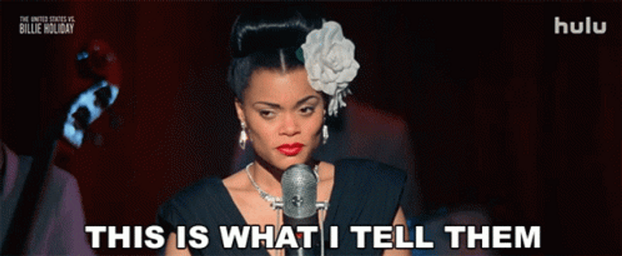 Billie Holiday I Tell Them GIF
