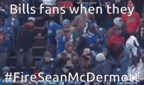 Bills Fans When They #Fireseanmcdermott Are Shown In A Blurry Photo GIF