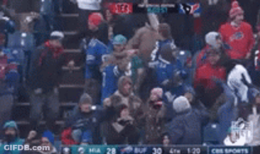 Bills Mafia Cheering For Buffalo Bills GIF