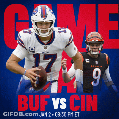 Bills Vs Bengals Football Poster GIF