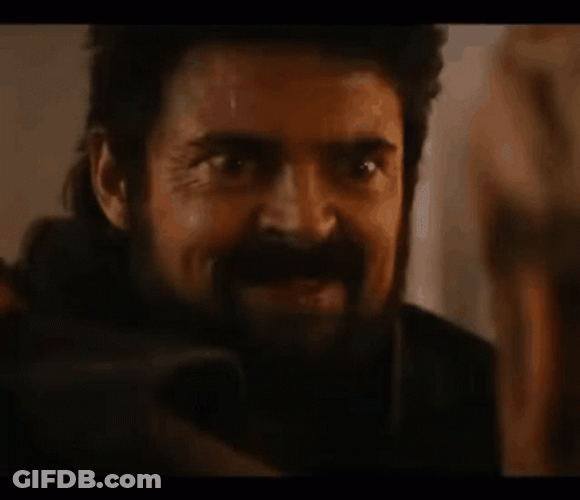 Billy Butcher Crazy Scary Stare GIF