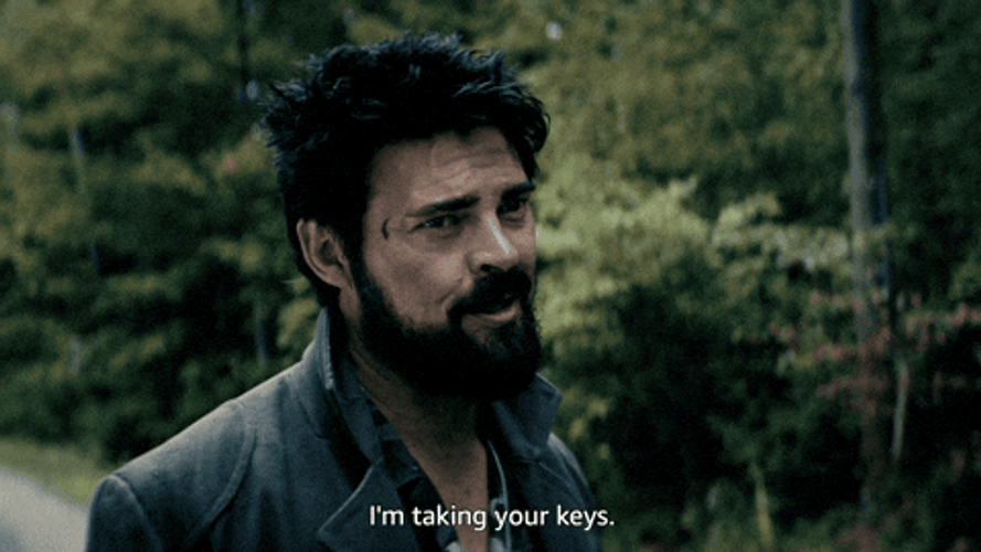 Billy Butcher I'm Taking Your Keys GIF