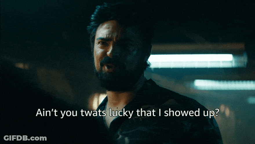 Billy Butcher Pissing Time GIF
