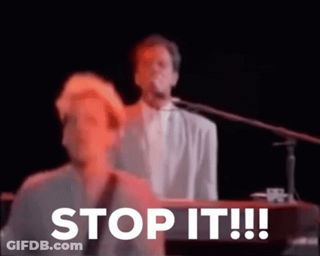 Billy Joel Playing Piano Stop It GIF