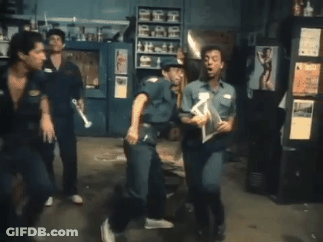 Billy Joel Side Step Dancing Uptown Girl GIF