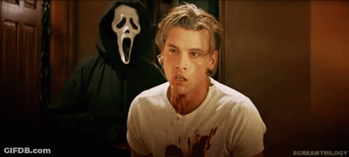 Billy Loomis Breathing Heavy Killer Behind GIF