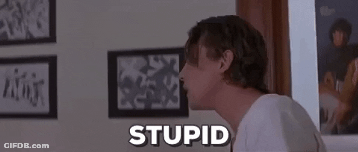 Billy Loomis Stupid Head Smack GIF