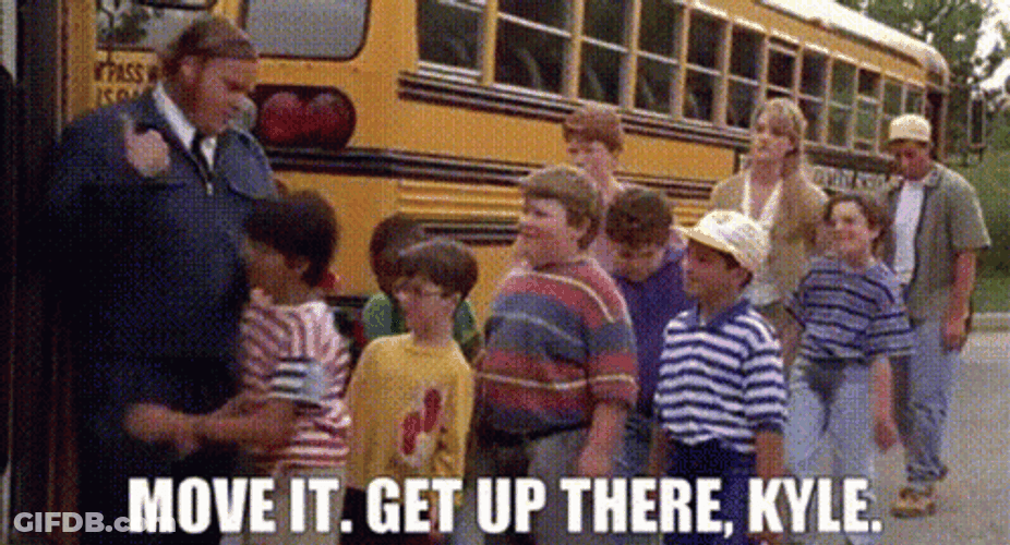 Billy Madison Chris Farley Letting Kids Enter Bus GIF