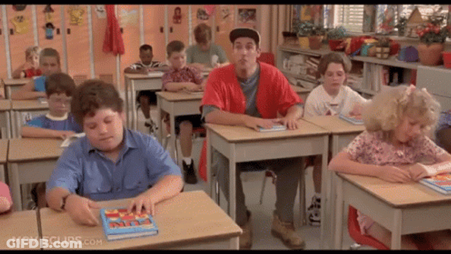 Billy Madison Inside The Classroom GIF