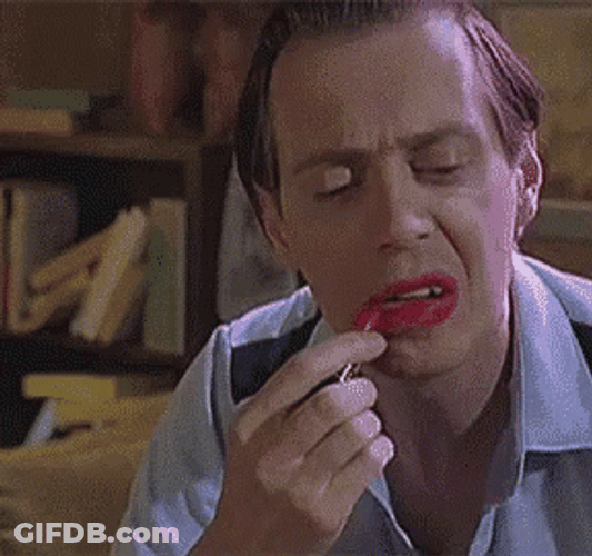Billy Madison Steve Buscemi Red Lipstick GIF