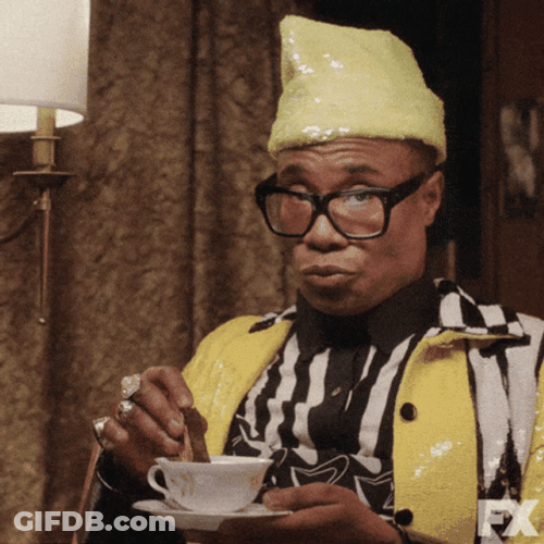 Billy Porter Sips Tea GIF