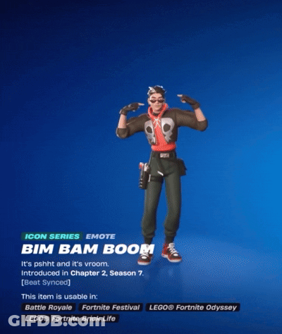 Bim Bam Boom With Cloud From Mouth GIF