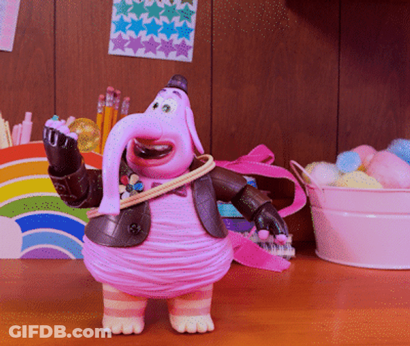 Bing Bong Inside Out Happy Moment GIF