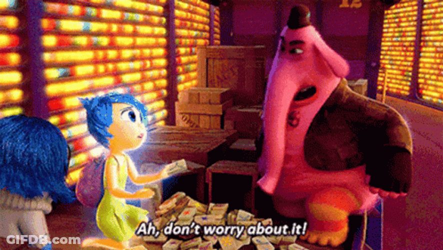 Bing Bong Inside Out Nothing To Worries GIF