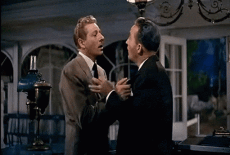 Bing Crosby Calms Danny Kaye GIF