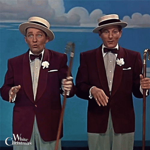 Bing Crosby Danny Kaye Singing GIF