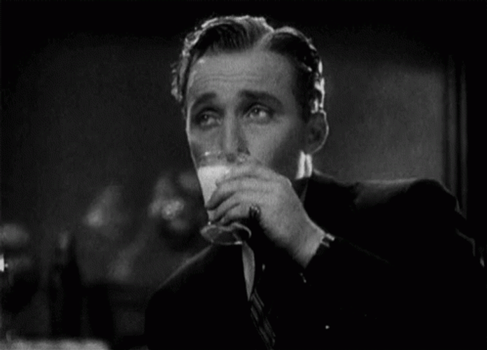 Bing Crosby Drinking GIF