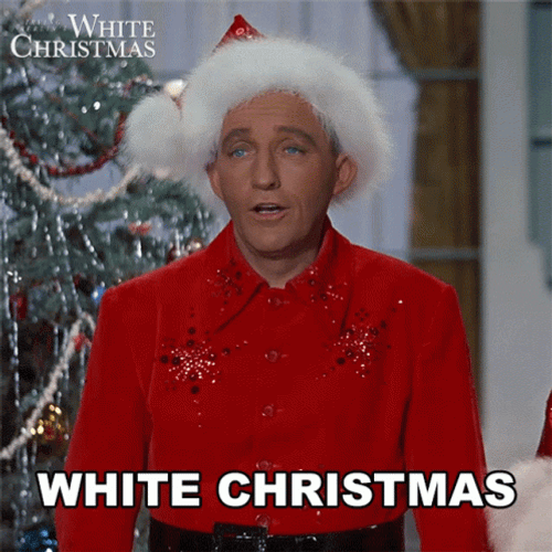 Bing Crosby White Christmas Singing GIF