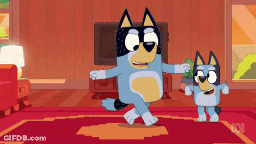 Bingo And Bandit Breakdancing GIF