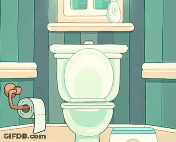 Bingo Heeler Bathroom GIF
