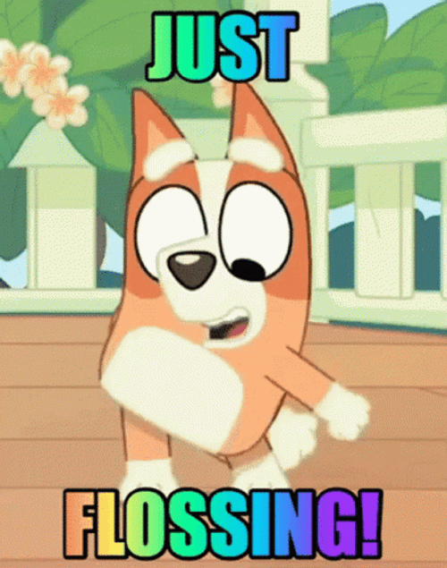 Bingo Just Flossing Floss Dance GIF