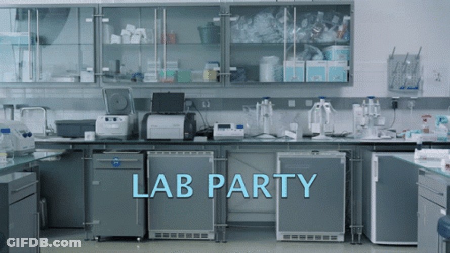 Biology Laboratory Party GIF