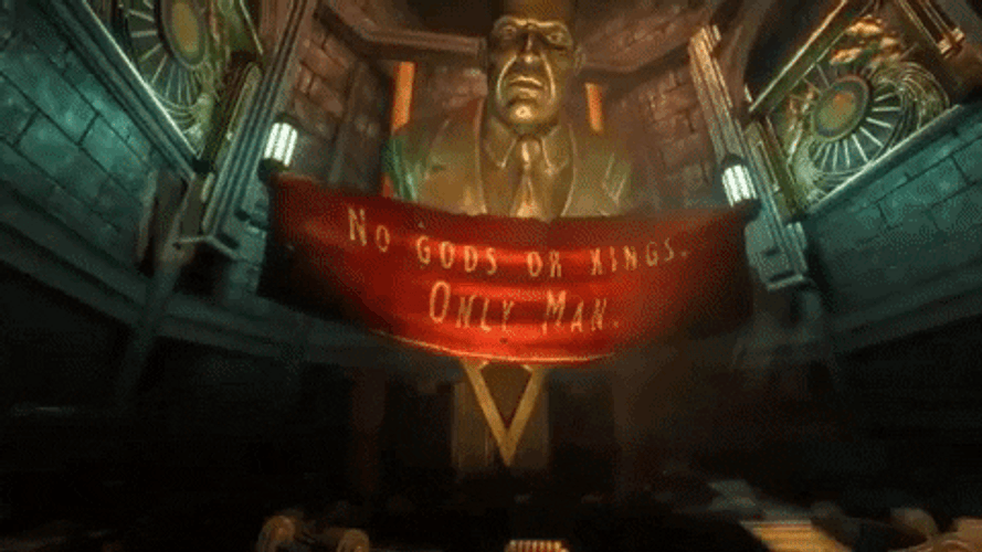 BioShock Andrew Ryan Statue GIF