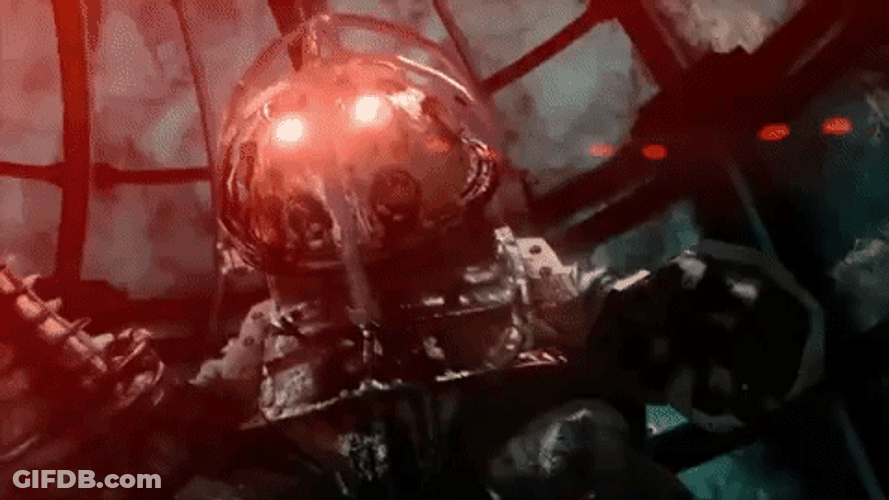 BioShock Big Daddy Throw GIF