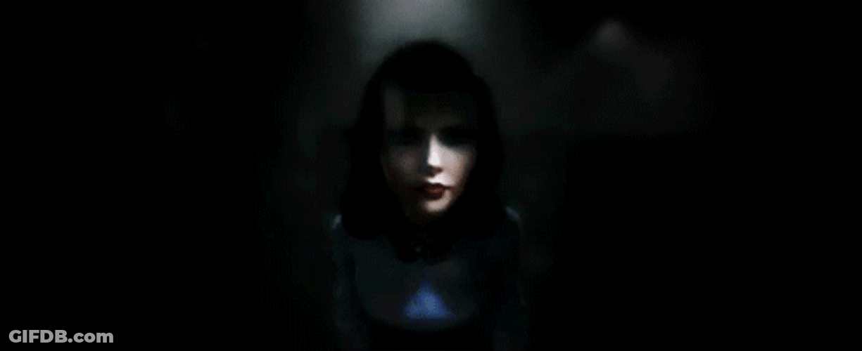 BioShock Creepy Elizabeth Mirror GIF