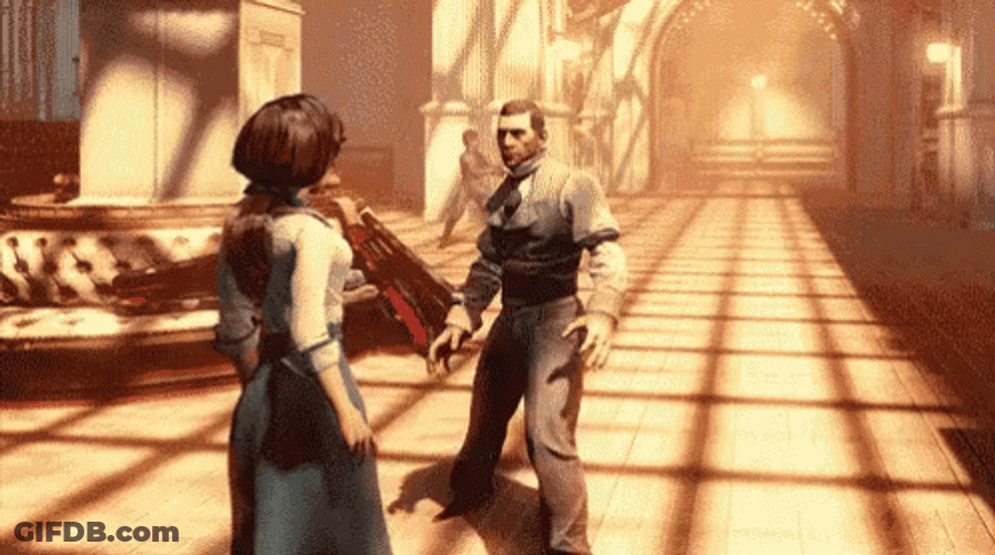 BioShock Infinite Elizabeth Kick GIF