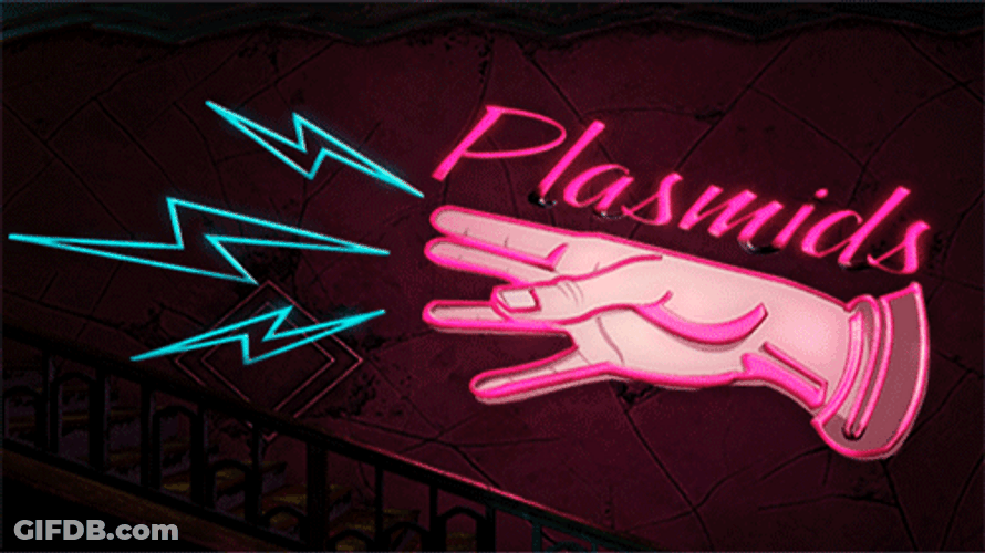 BioShock Plasmids Neon Sign GIF