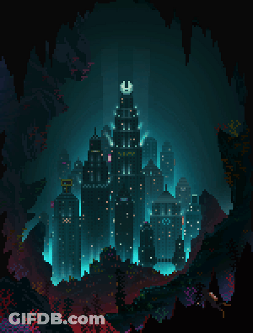 BioShock Rapture City Art GIF