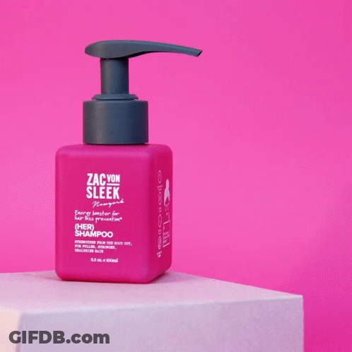 Biotin Shampoo Conditioner Bottle GIF
