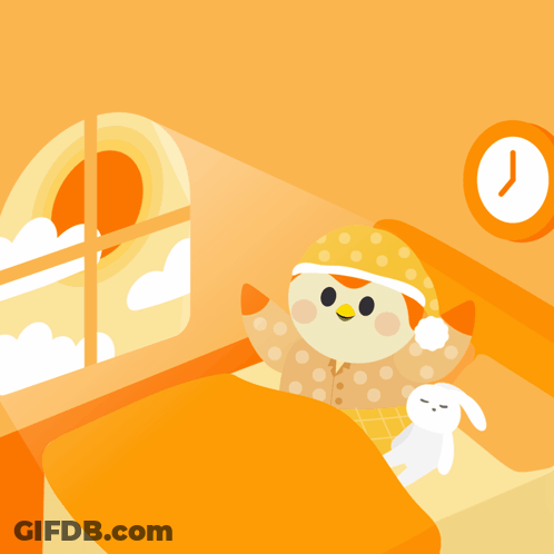 Bird And Rabbit Rise N Shine GIF