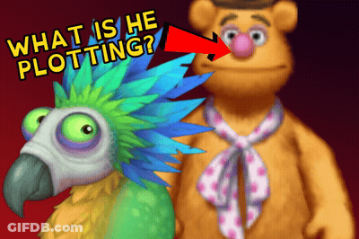 Bird And Teddy Bear What Is He Plotting GIF